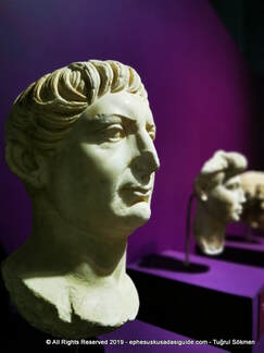 emperor trajan bust ephesus museum turkey